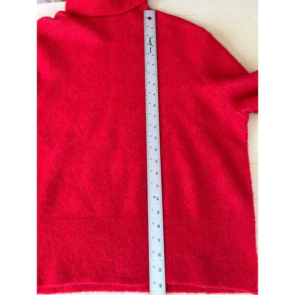 & Other Stories Women's Sweater Turtleneck Size M Red Cozy Wool Alpaca Blend - Picture 8 of 8